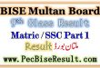 BISE Multan Board 9th Class Result 2022