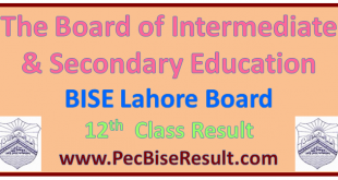 Lahore Inter Part2 Result 2022