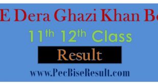 Inter Part2 Result 2022 DG Khan