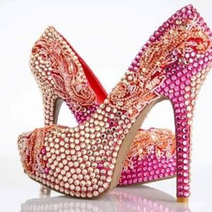 Bridal Pink High Heel Pencil SHoes