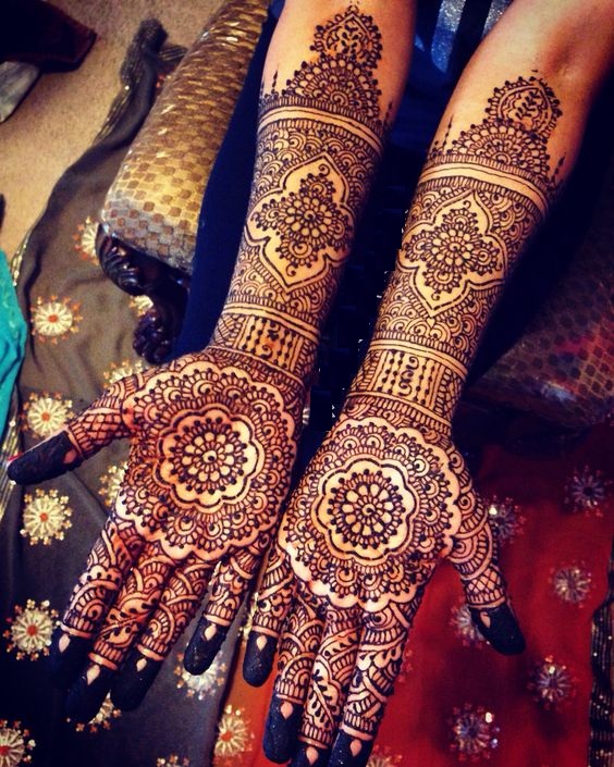 Full Hand to Arm Beautiful Henna Design 2017