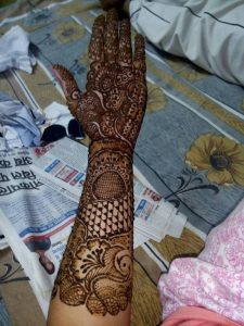 Fancy Hand Henna Design