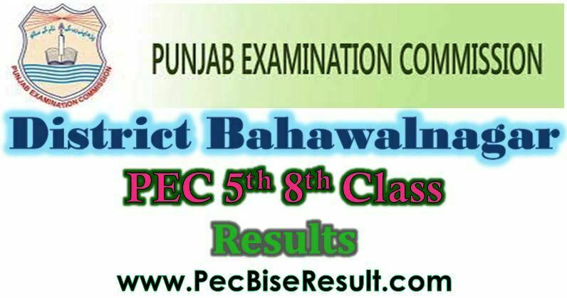 2023 Result Five Eight Class Bahawalnagar