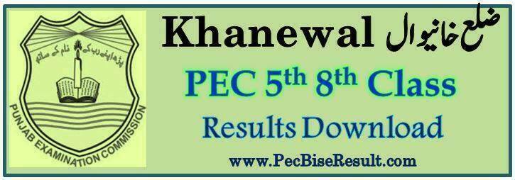 Five Eight Class Result 2023 Khanewal