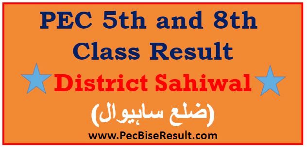 Sahiwal 5th 8th Class Result 2023