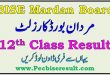 BISE Mardan Board 12th Class Result 2022