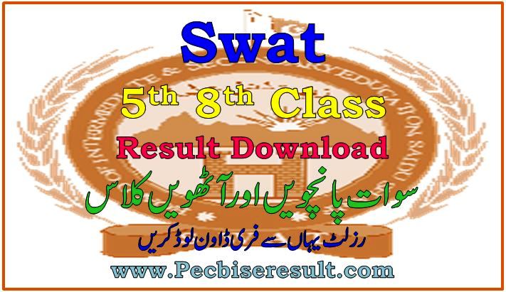 Download Swat 8th Class Result 2023
