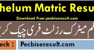 Bise Jhelum Matric Result 2022 Online