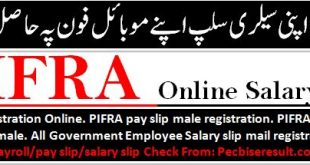 PIFRA male and female for a payslip