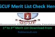 GCUF Merit List 2022 Online