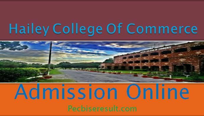 Hailey College Of commerce admissions 2023