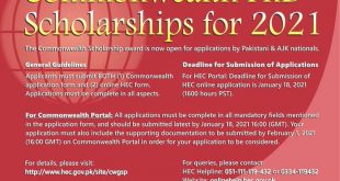 UK Scholarships 2020 for Pakistani and AJK National