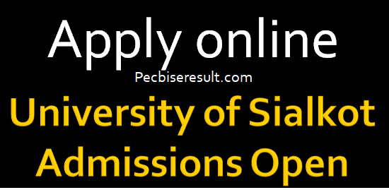 University of Sialkot Admissions are fall for the year of 2023