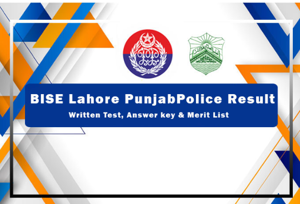 Punjab Police Test Result BISE Lahore 2022