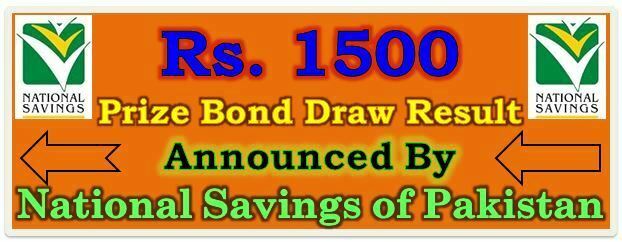 Prize Bond Draw Result 1500
