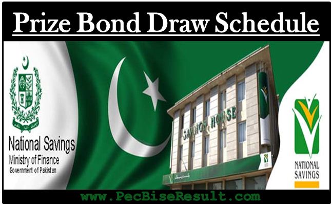 2023 Schedule Prize Bond Pakistan