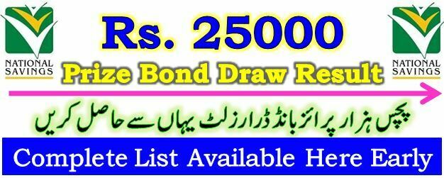 Premium Prize Bond Draw Result 25000 September 10 2023