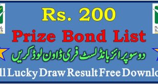 Rs. 200 Prize Bond Draw Result 15 March 2023