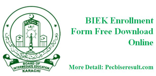 BIEK Enrollment Form Free Download 