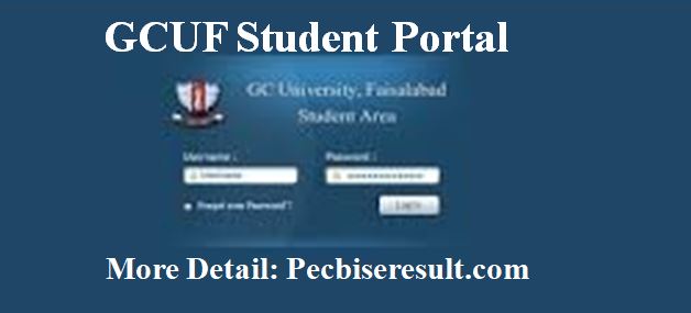 GCUF Student Portal All Information is here