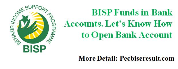Open an Account for BISP Funds Transfer online 